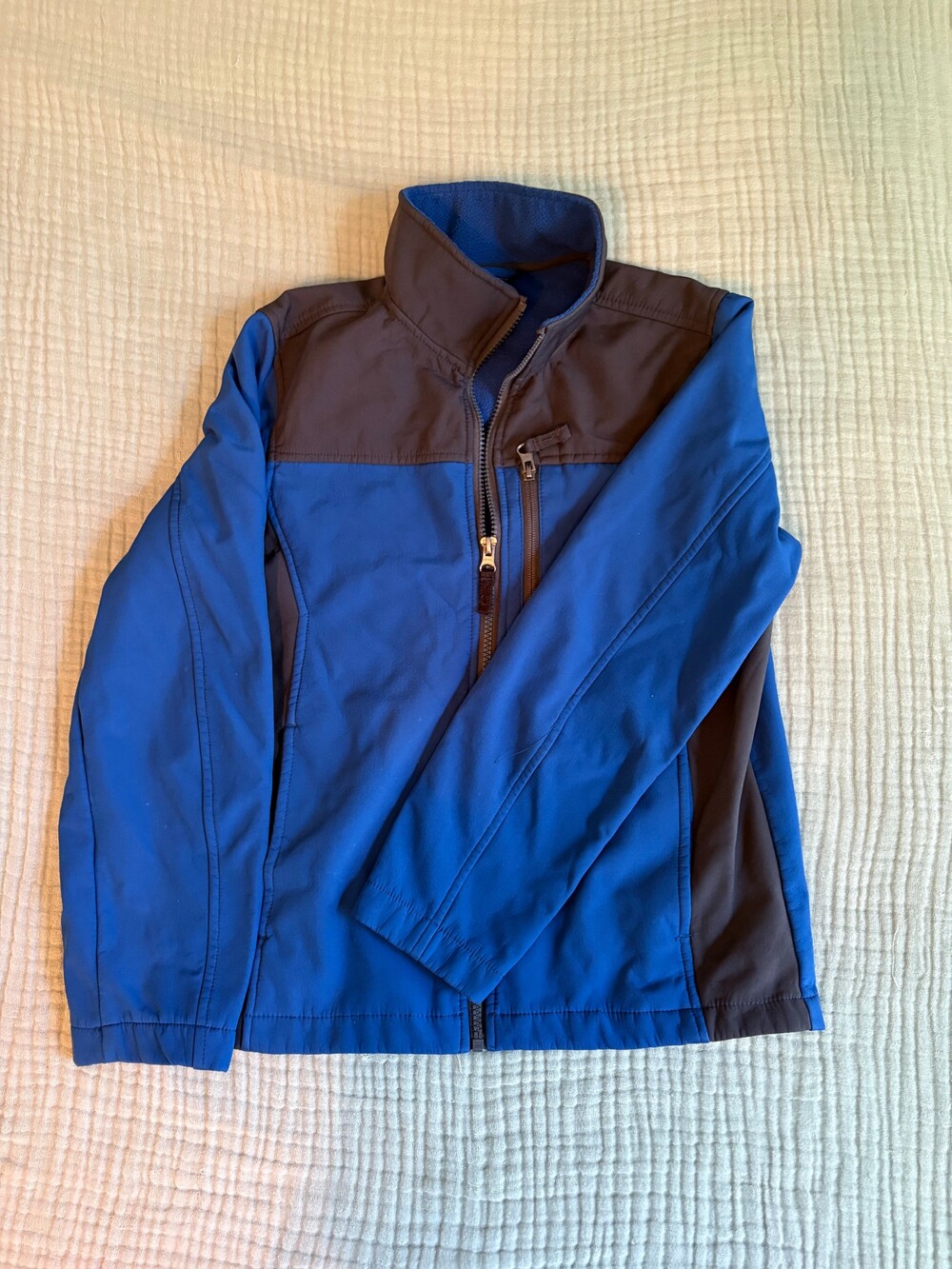 Mountain Xpedition Large Blue Polyester Softshell Jacket